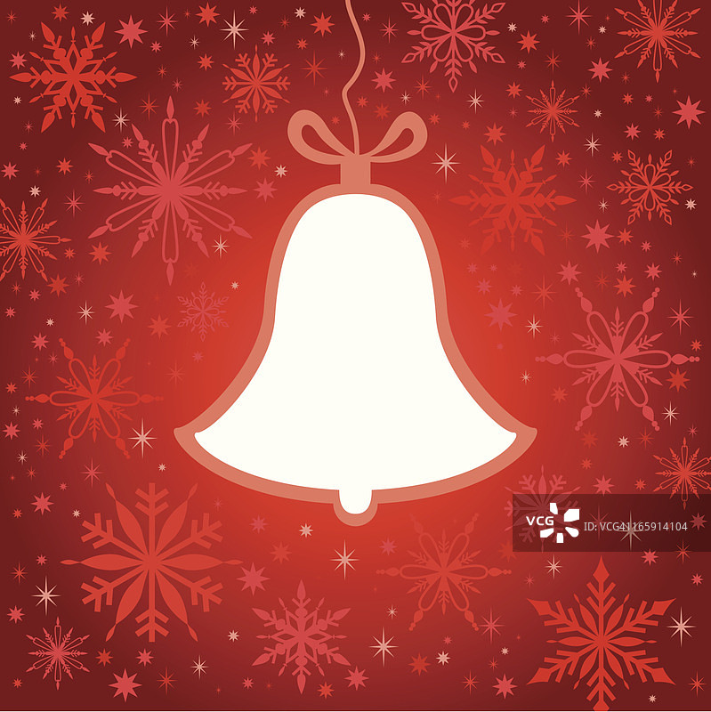 圣诞节铃铛和雪花图片素材