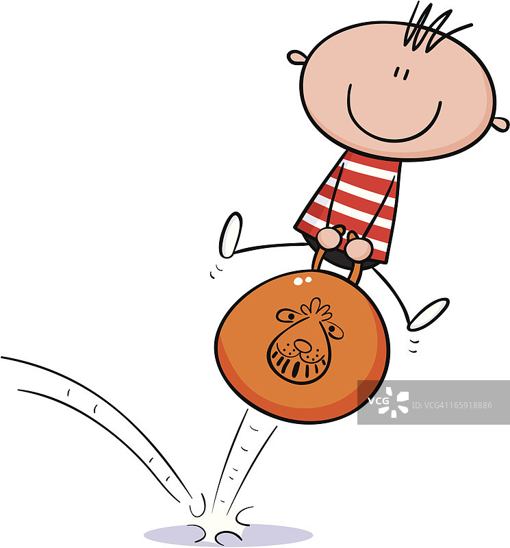 在料斗上的男孩图片素材