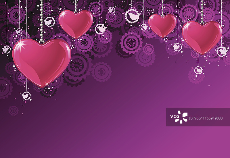 情人节心形背景图片素材