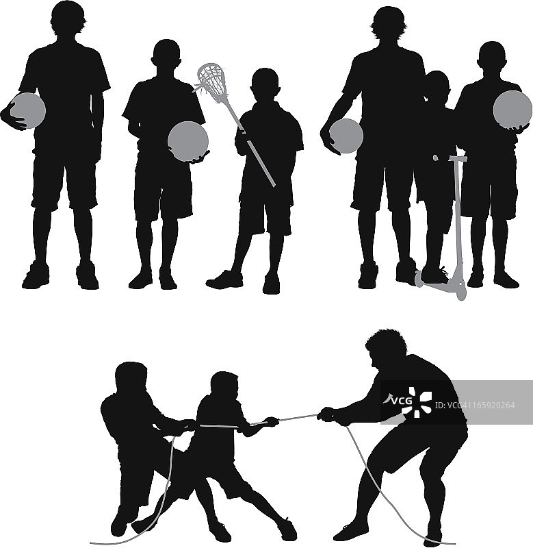 家庭剪影图片素材