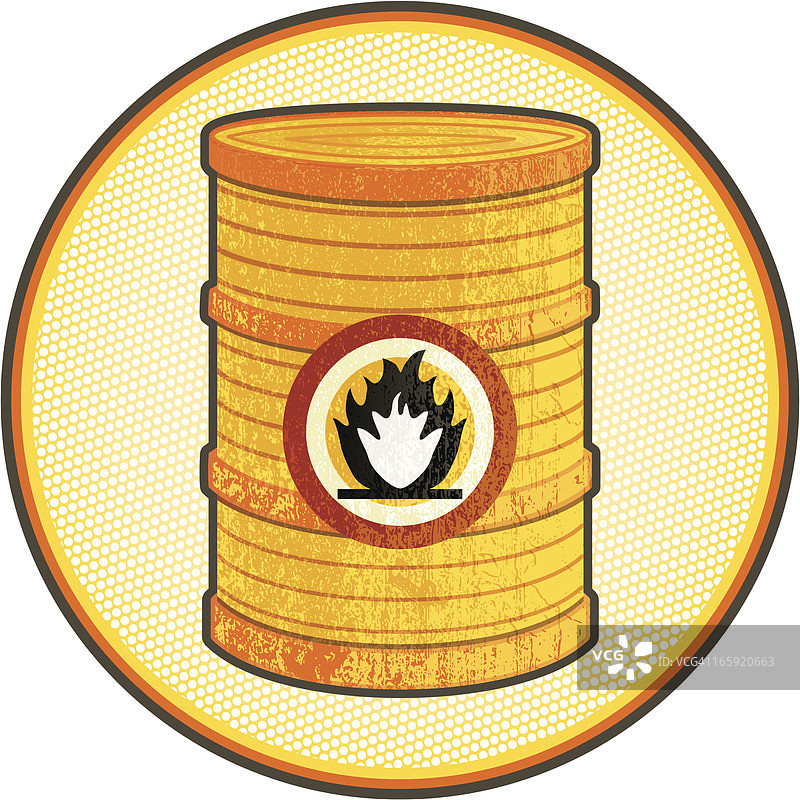 易燃物质桶半调背景图片素材