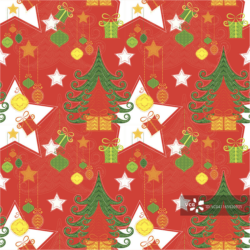 圣诞节无缝图案图片素材