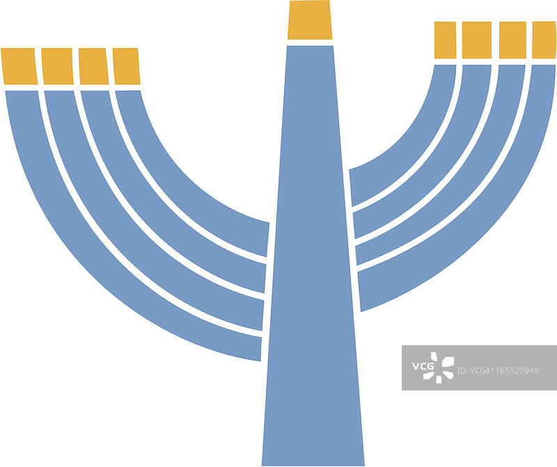 光明节九枝灯台图片素材