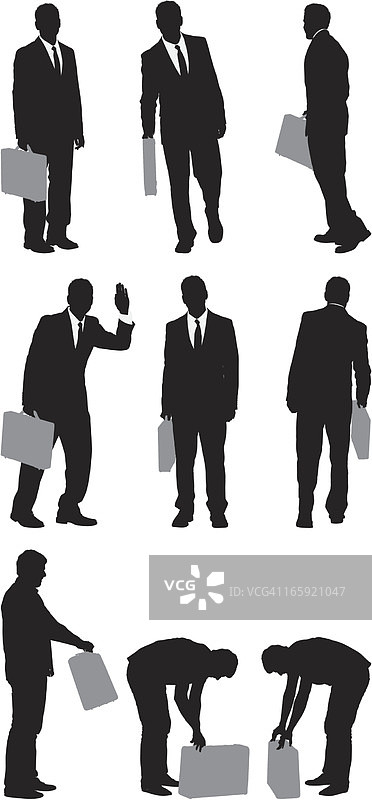 手提公文包的商人图片素材