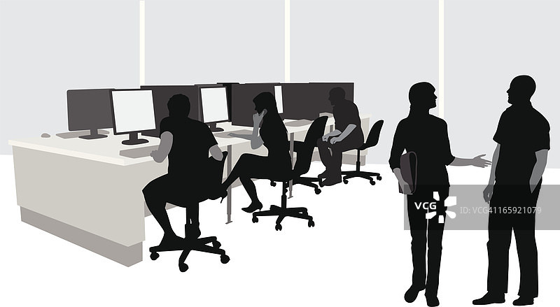 电脑剪影矢量图图片素材