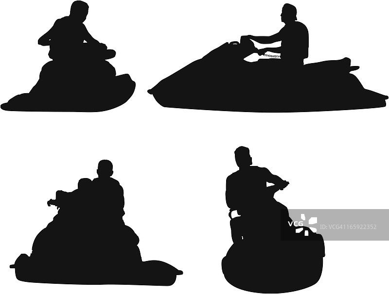 男人骑水上摩托图片素材