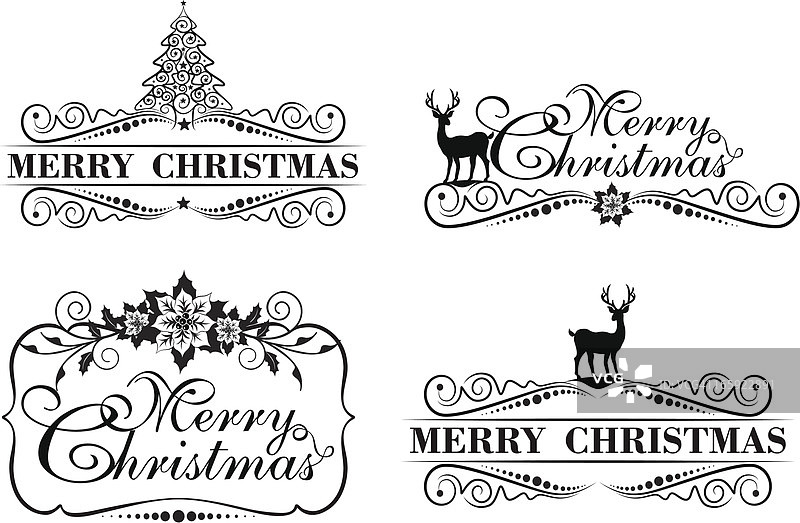 圣诞节标签图片素材