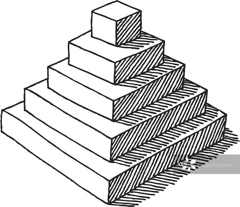 金字塔广场绘图图片素材