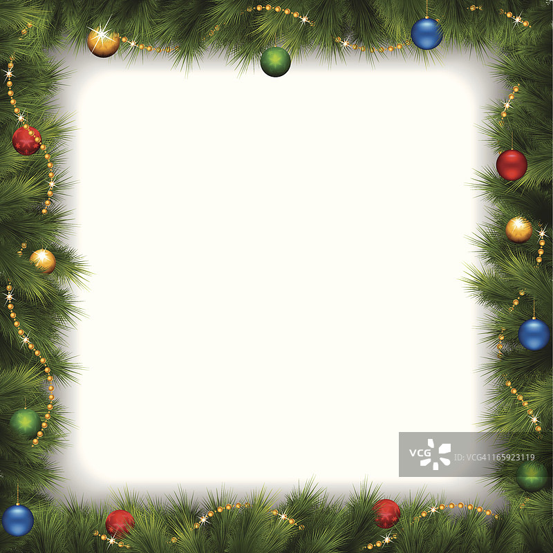 圣诞节装饰品框架图片素材
