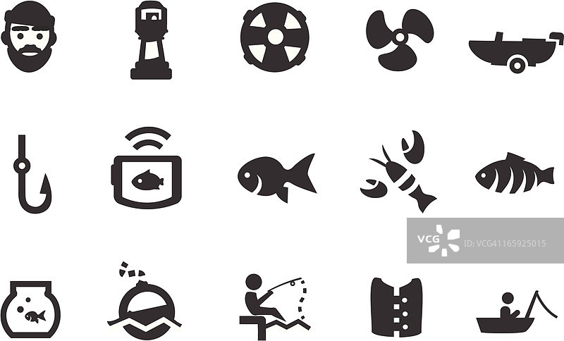 钓鱼图标图片素材