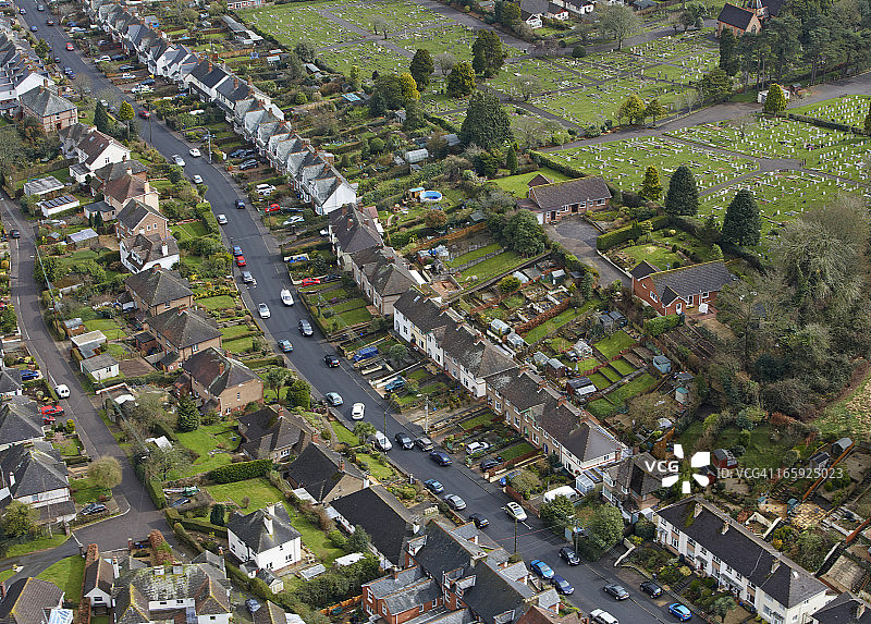 锡德茅斯鸟瞰图图片素材