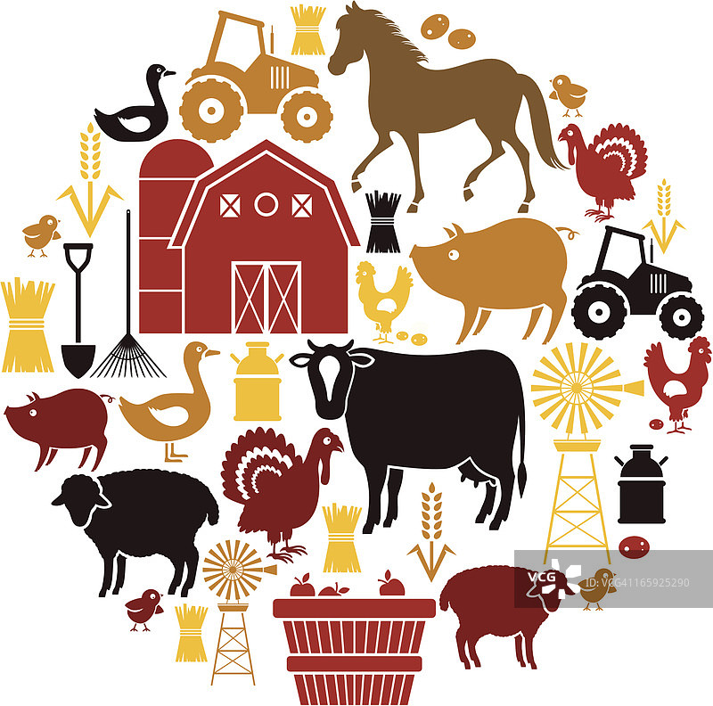 农场图标合集图片素材