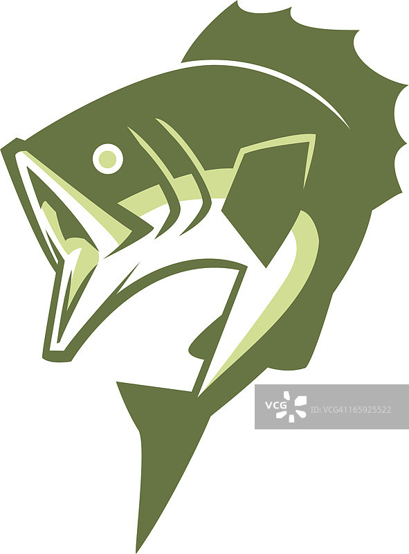 鲈鱼钓鱼图片素材