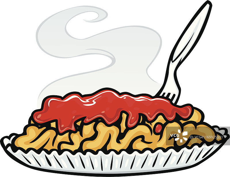 盘装漏斗蛋糕图片素材