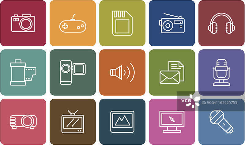 交流与媒体图标图片素材