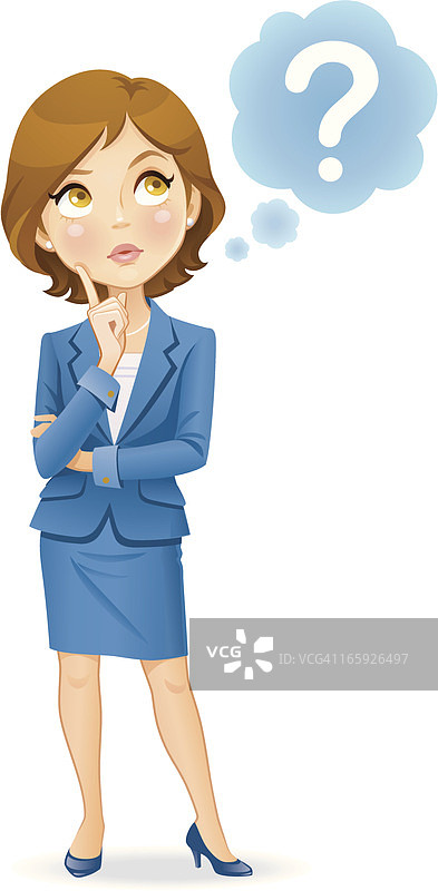 困惑的女人图片素材