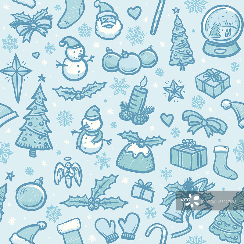 无缝圣诞壁纸背景图片素材