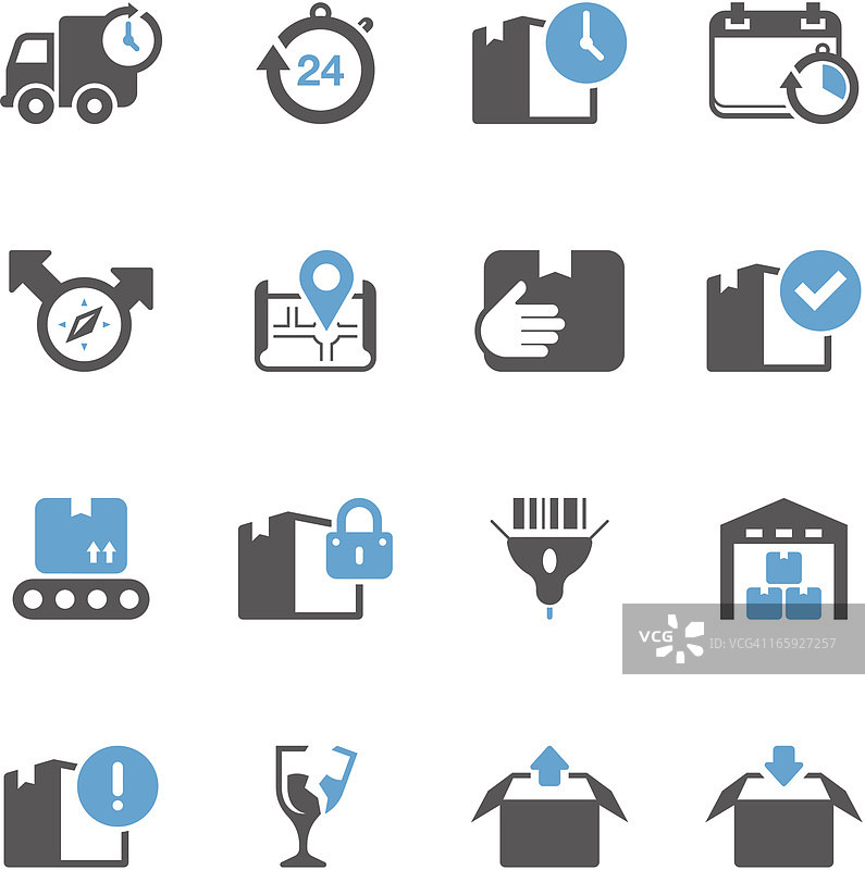 物流与运输图标集|简洁系列图片素材