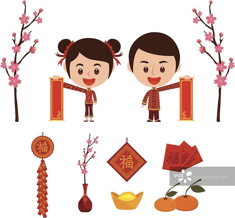 中国新年人物图片素材