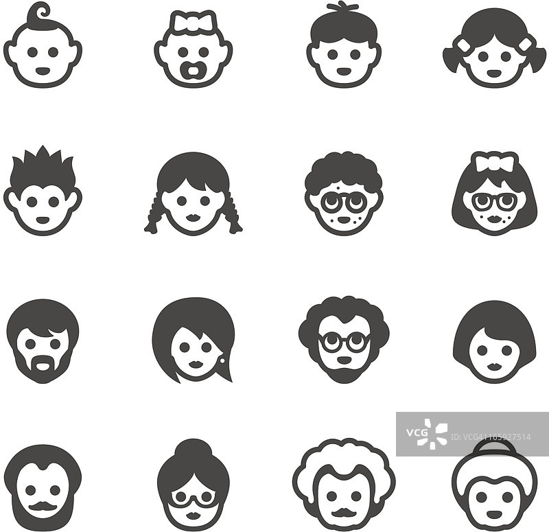 移动图标-人类进化图片素材