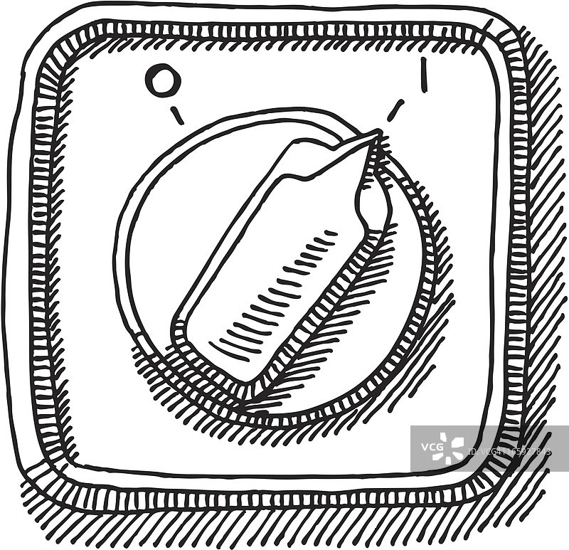 旋转开关绘画图片素材