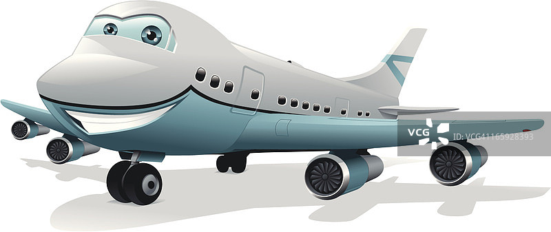 带眼睛的飞机图片素材
