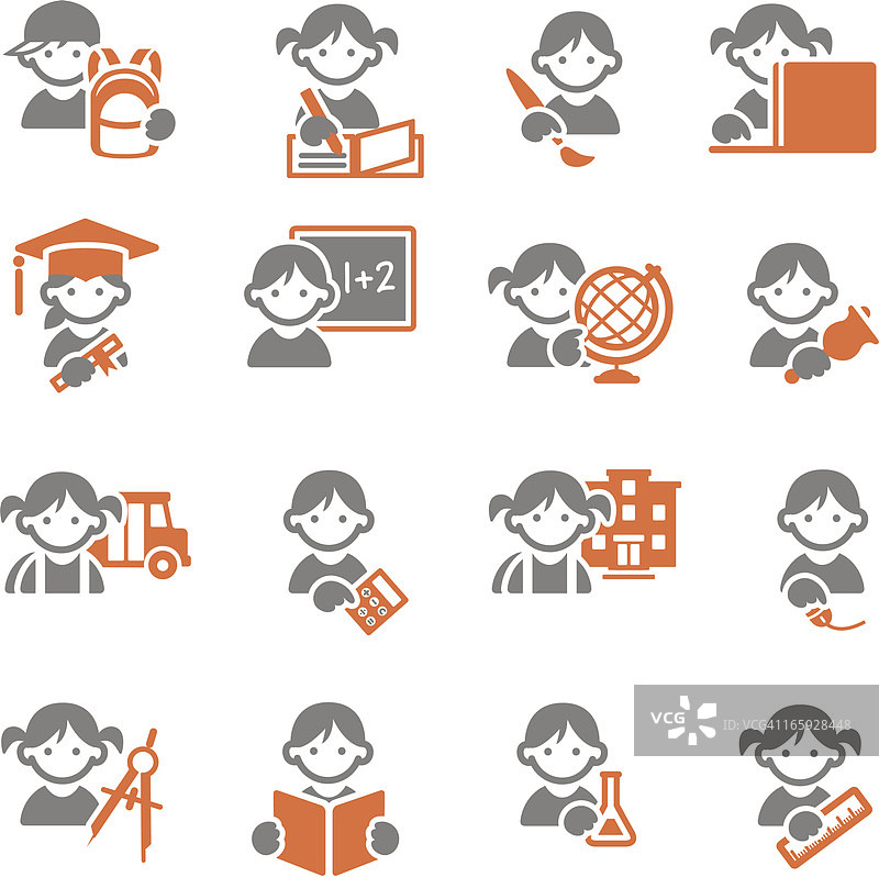 学生教育图标图片素材