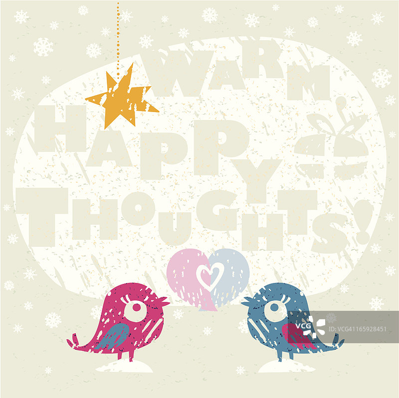 圣诞爱情鸟图片素材