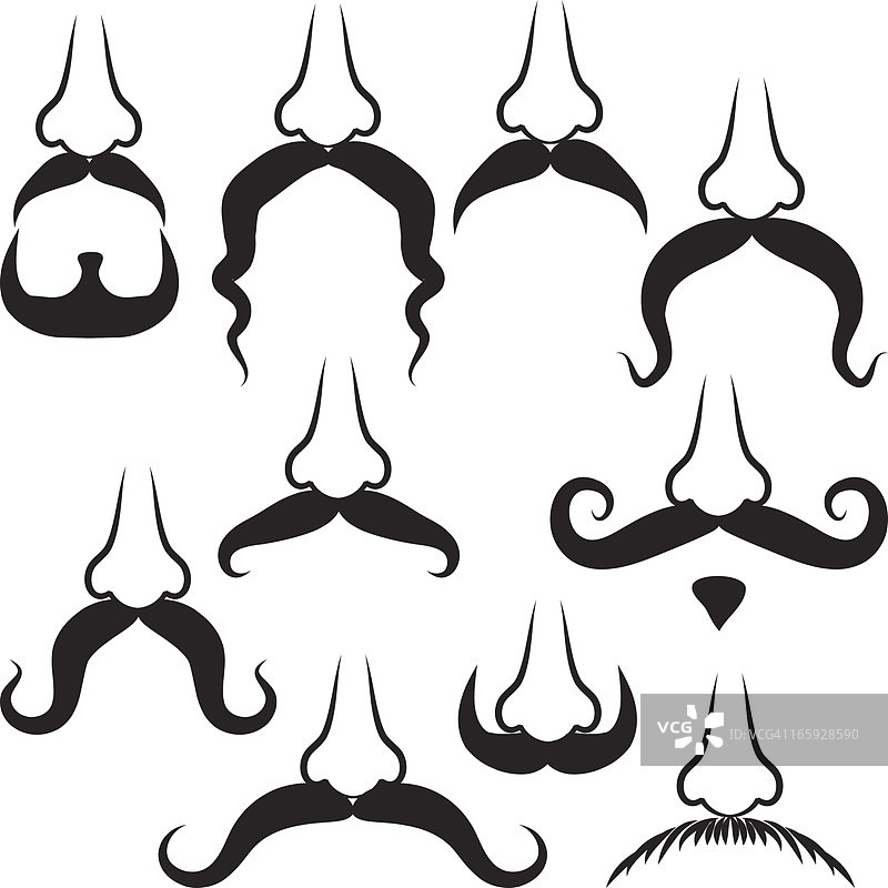 胡子套装图片素材