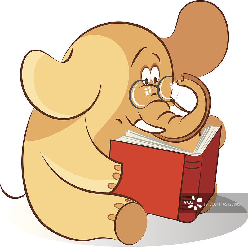 大象和书图片素材