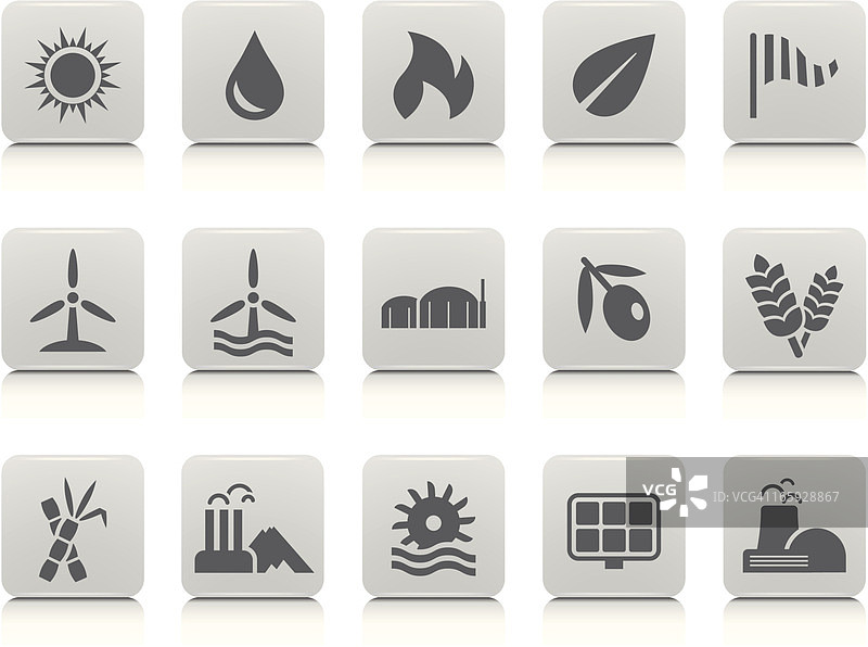 能量变化图标集图片素材
