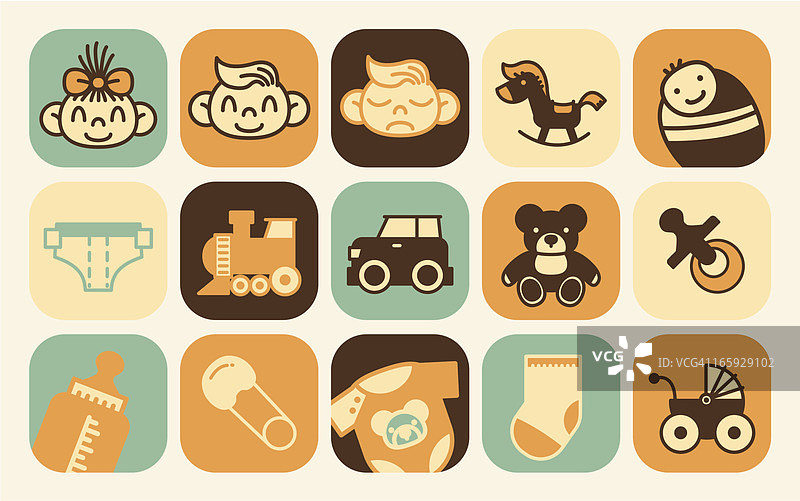 婴儿图标图片素材