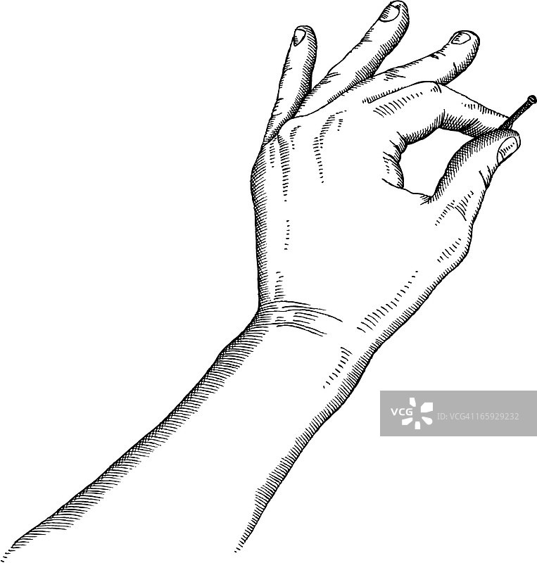 手持钉子图片素材