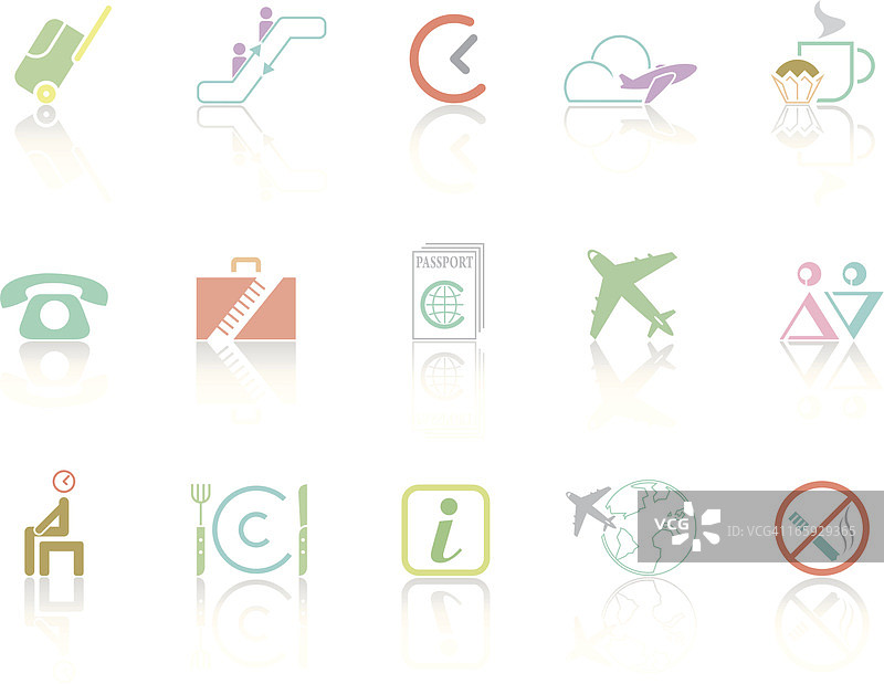 简约色彩——旅行与机场图片素材