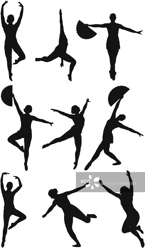 跳舞的女人多图图片素材