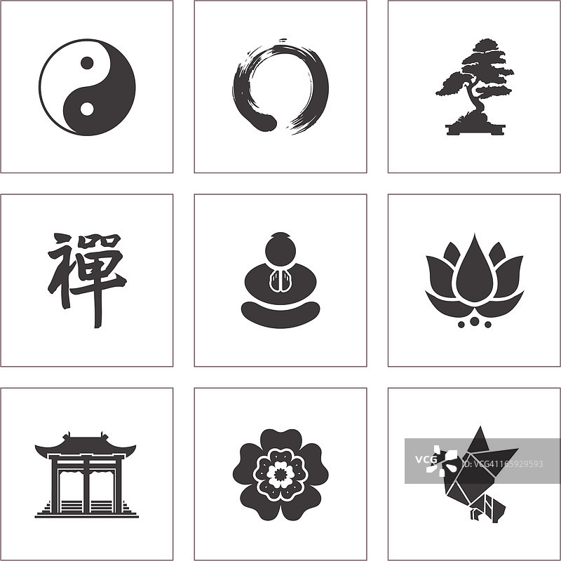禅宗符号图片素材