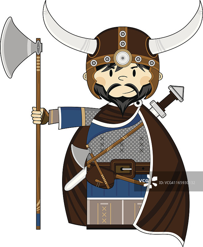 武装维京战士图片素材