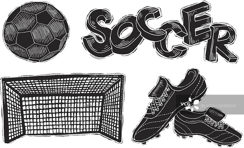 足球反向墨迹图片素材