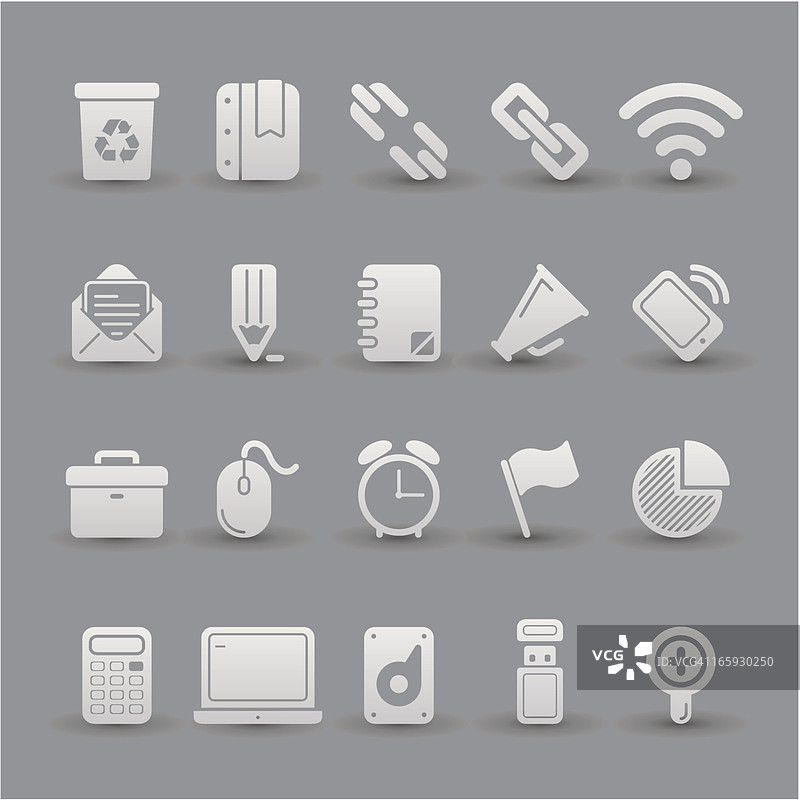 办公图标集图片素材