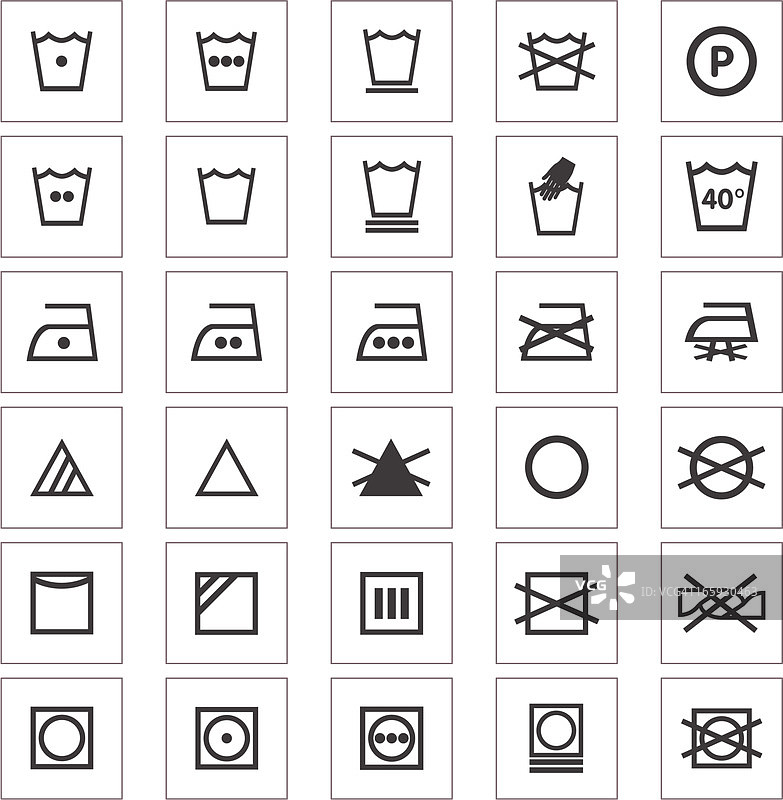 衣物护理面料图标图片素材