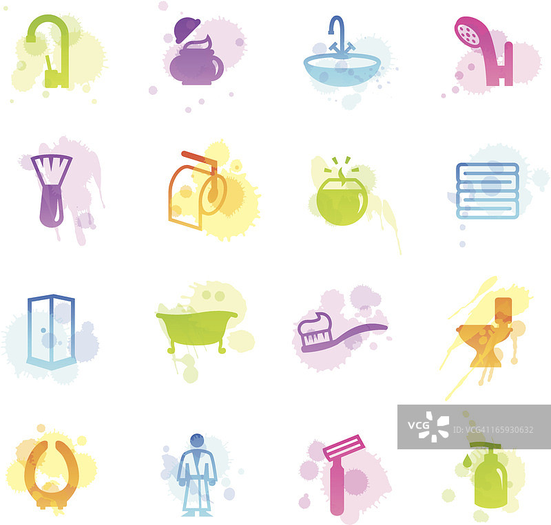 浴室污渍图标图片素材