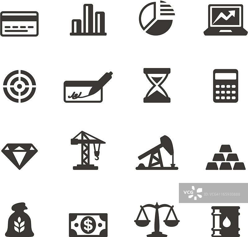 经济与投资矢量图标图片素材