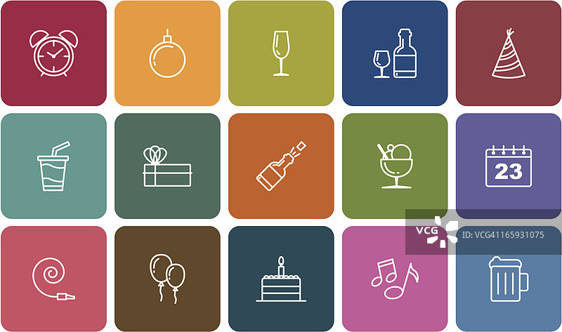 生日与庆祝图标图片素材