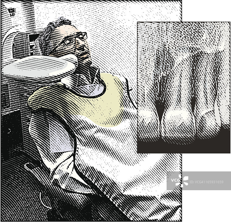 牙科X光检查图片素材