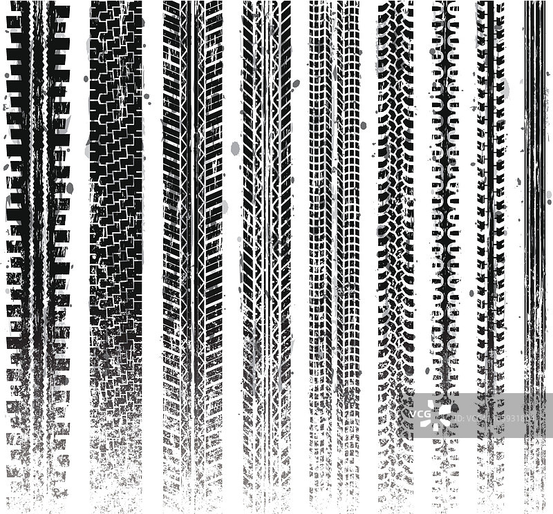 轮胎痕迹图片素材