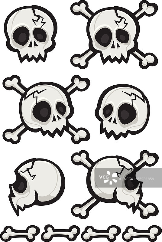 卡通骷髅图片素材