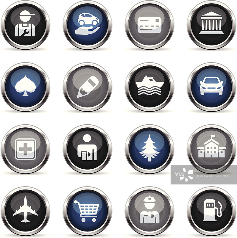 超级光面图标 - GPS兴趣点图片素材