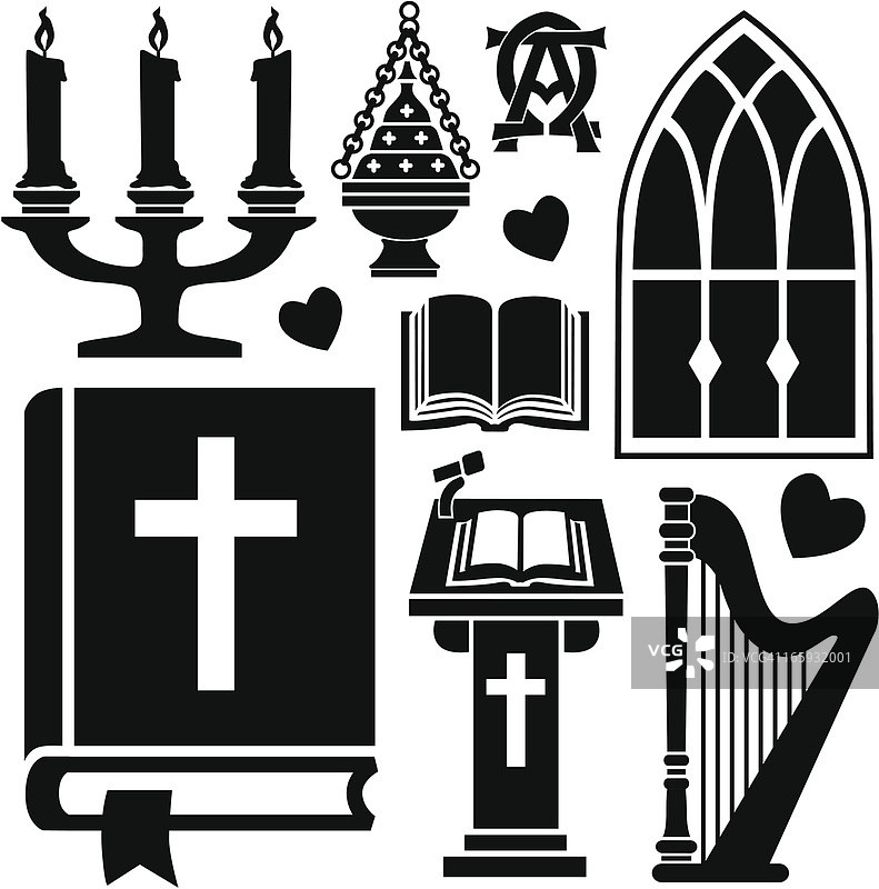 教堂礼拜图片素材