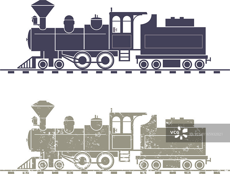 老式蒸汽机车图片素材