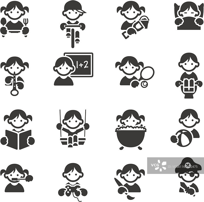 儿童图标图片素材